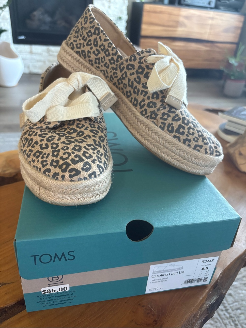 TOMS Carolina Lace-Up Espadrille Sneakers